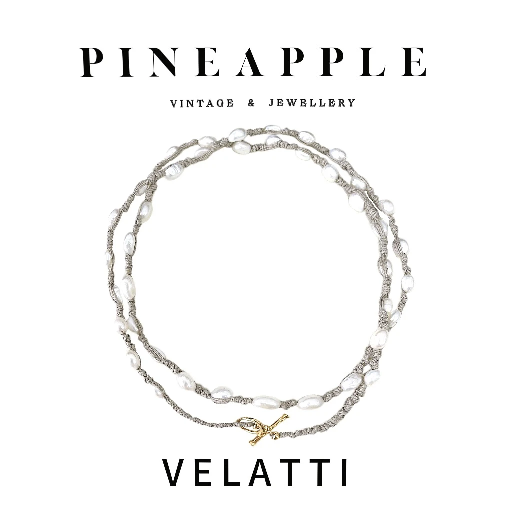 合金项链 菠萝中古Velatti项链LK7813