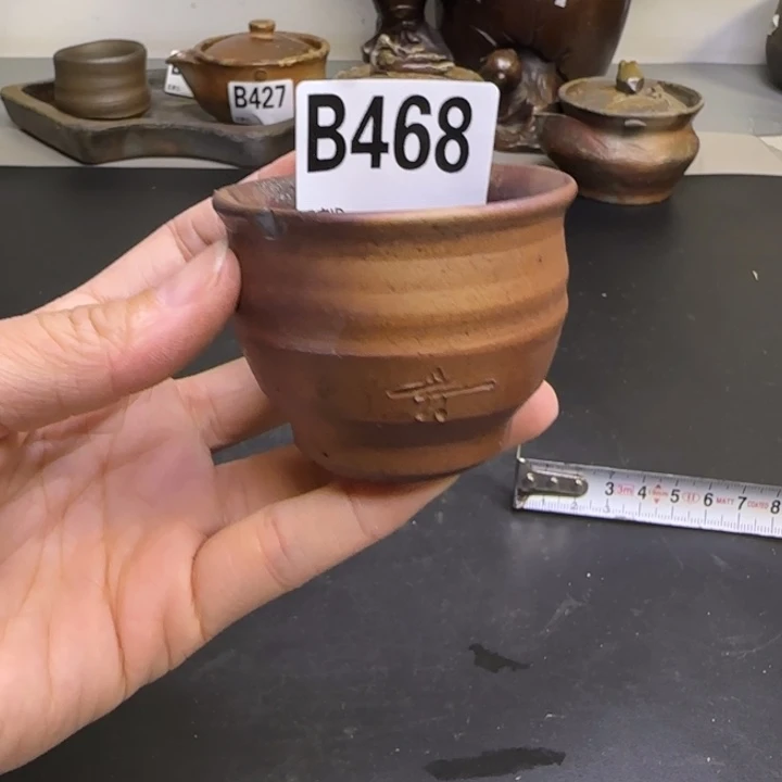 备前烧作品备前烧作品口沿有磕