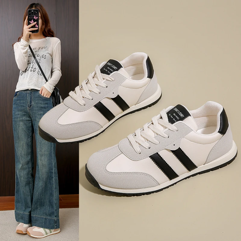 阿甘鞋女2025春季新款小白鞋女ins学生百搭休闲鞋街拍运动鞋GZ-02