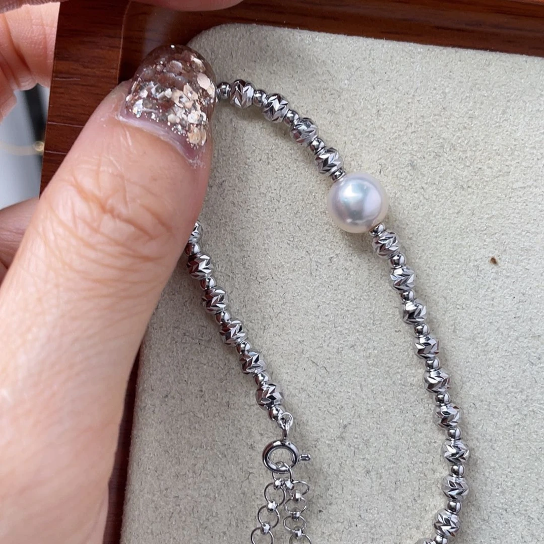 银S925镶嵌海水珍珠颈饰