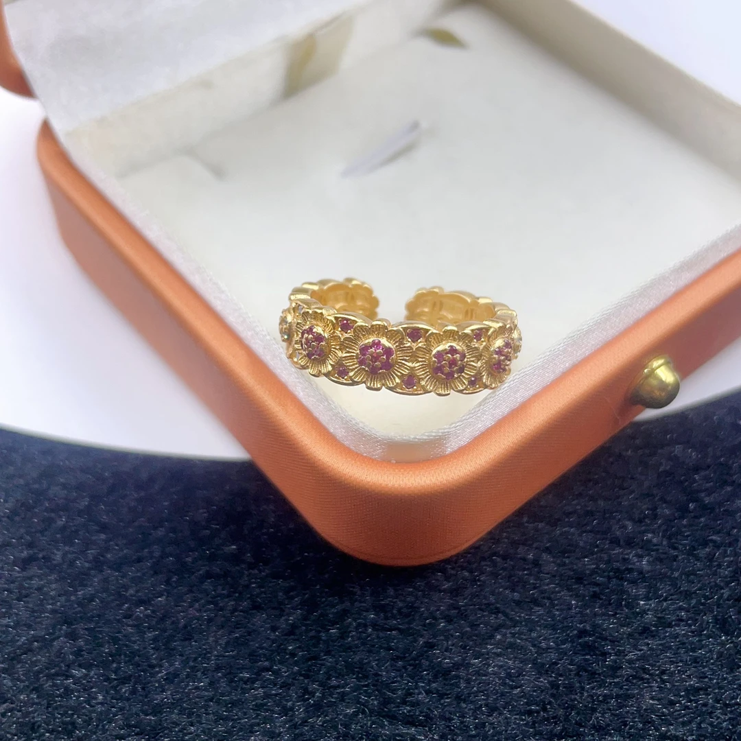 黄色开口戒指多样性发货   1778