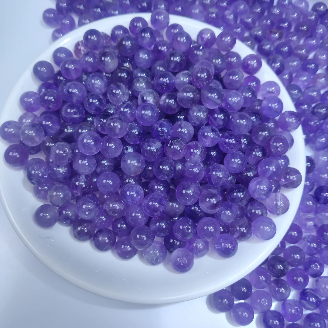 【散珠批发】W850紫色8mm*10颗