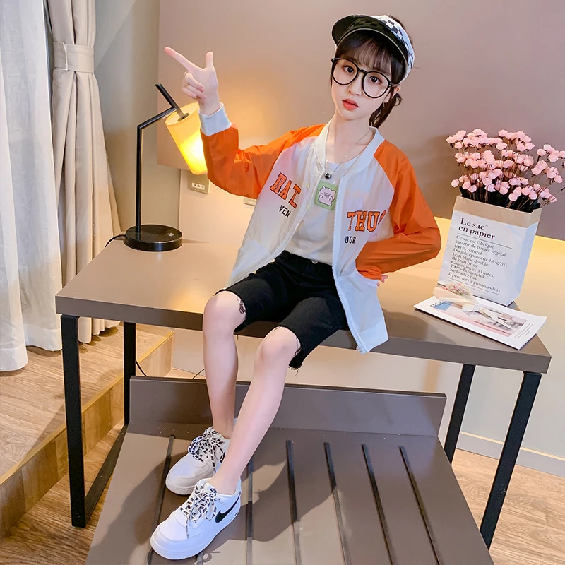 儿童防晒衣外套2025新款透气女童薄外套防晒服防晒衣防晒服童装潮