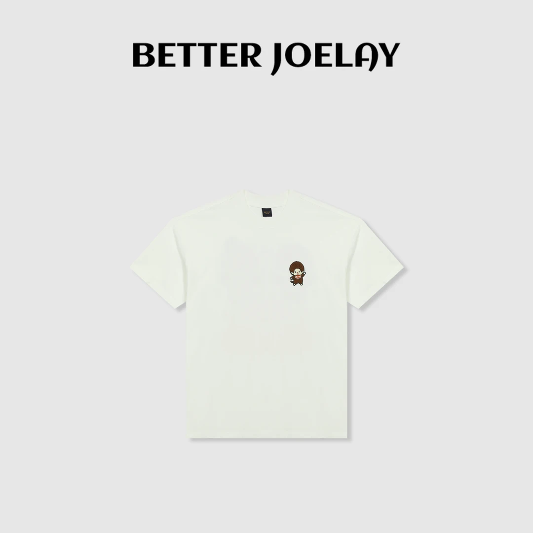 BETTER JOELAY-大版【送你小红花】百搭纯色休闲T恤短袖通勤KH1555