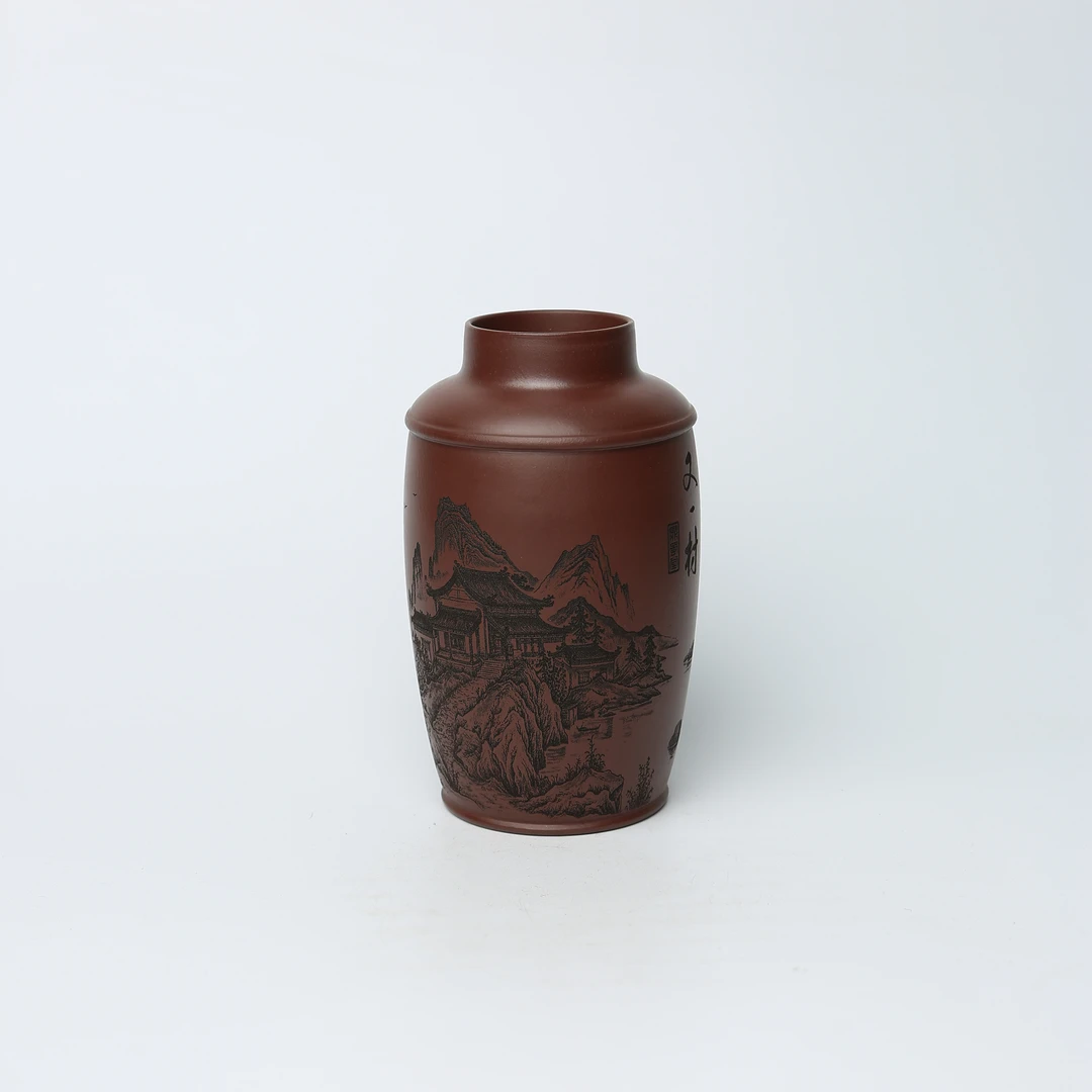 直005 逍遥游 300cc 双层 龙血砂 精品紫砂原矿便携净水杯