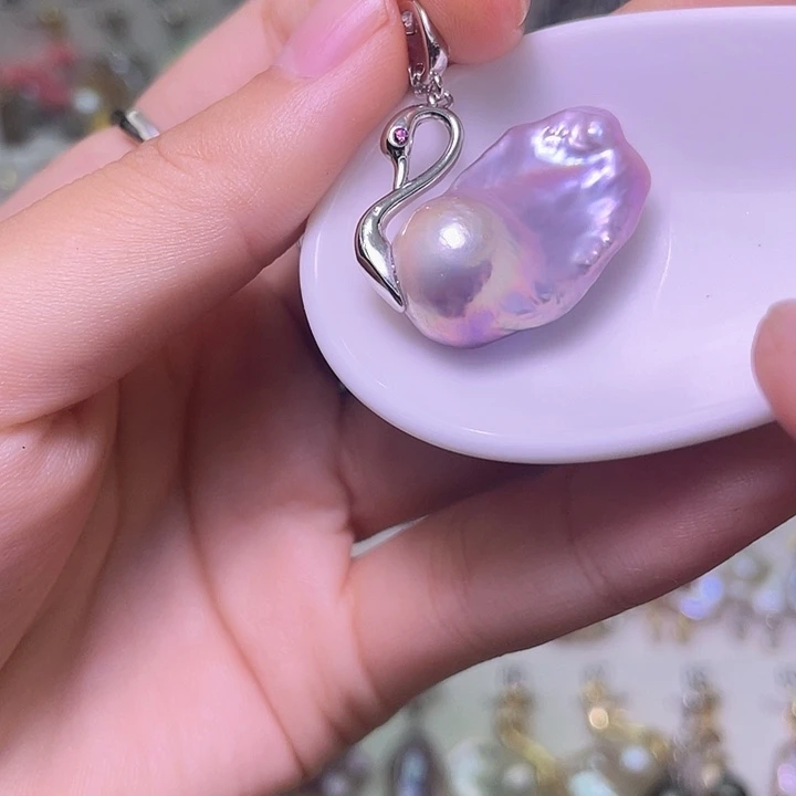 颈饰合金淡水珍珠55