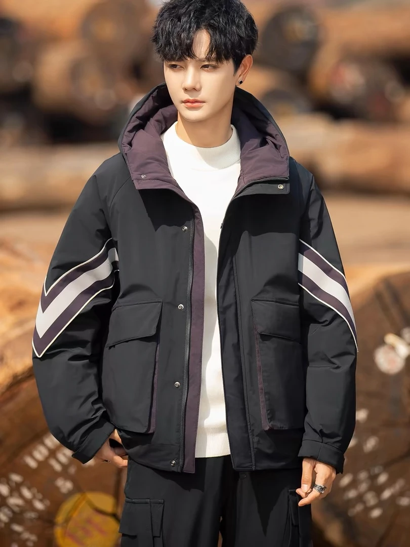 《冬季》新国标90羽绒服情侣款外套-869