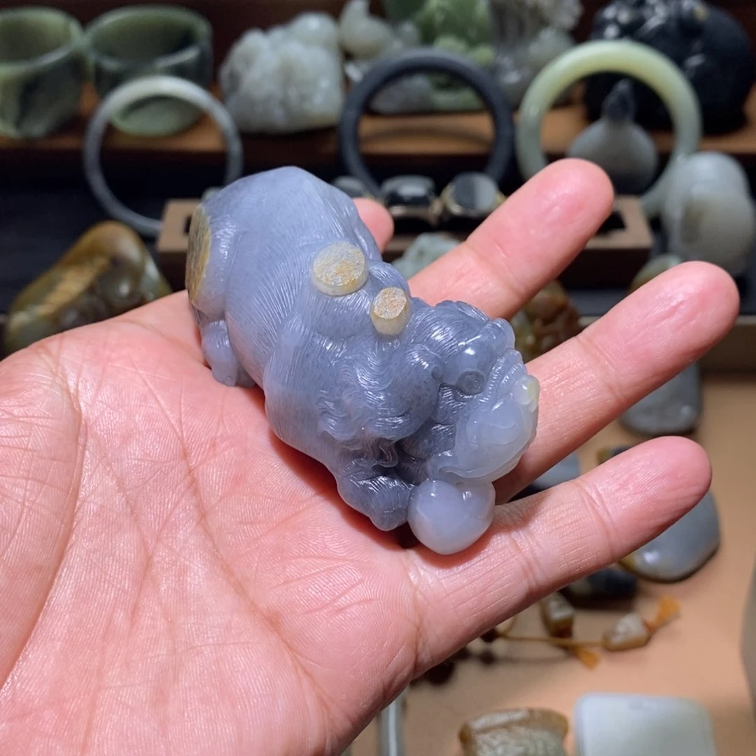 和田玉未镶嵌把件H****?