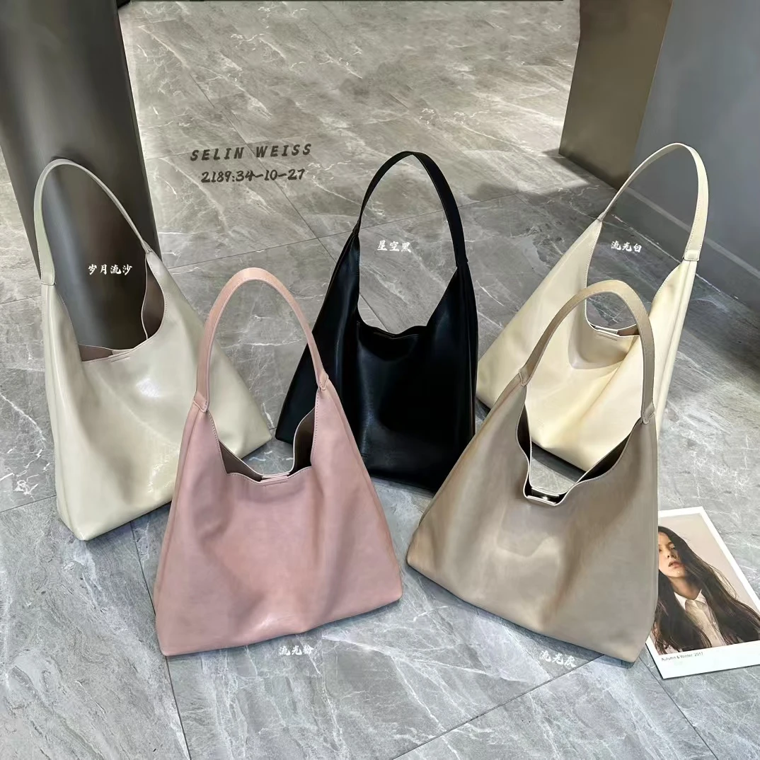 2025新款热门时尚简约托特包女士休闲轻奢潮流单肩腋下包