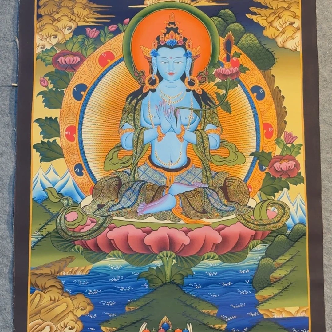 装裱画虚空藏纯手绘假一罚十