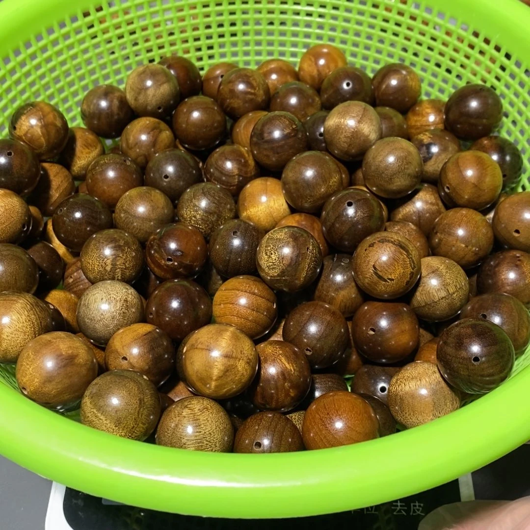 金丝楠兰**绘小叶2.0散珠黑金半斤微瑕