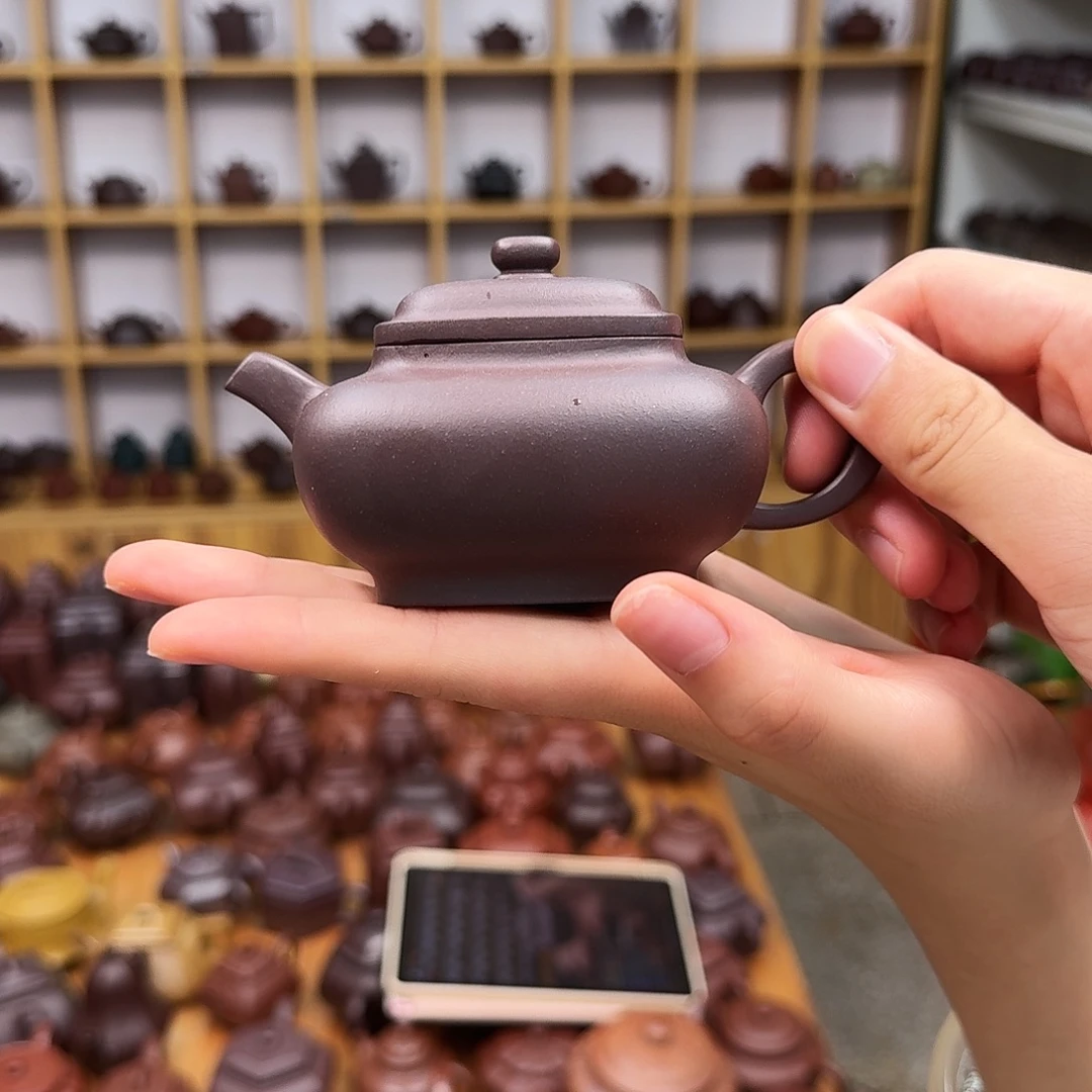茶壶紫砂紫砂壶四方合欢180cc