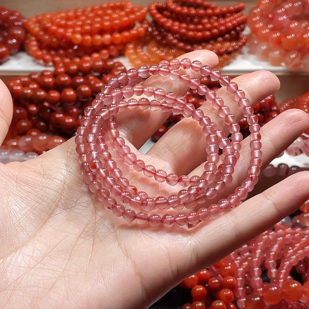 南红玛瑙未镶嵌手链