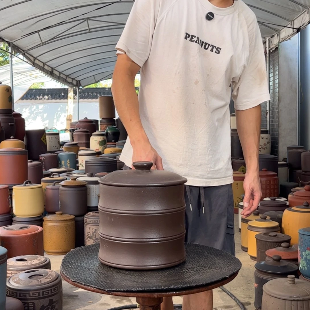紫砂茶叶罐8饼茶叶罐