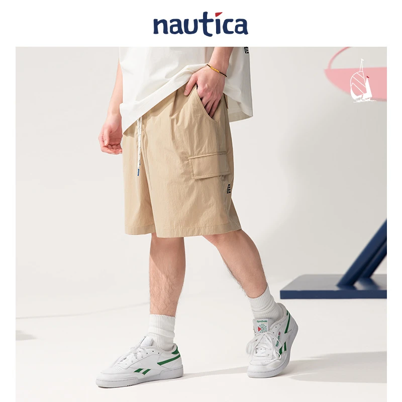 【联名限量】nautica×POPBOY联名宽松随性抽绳梭织短裤PBBW5226