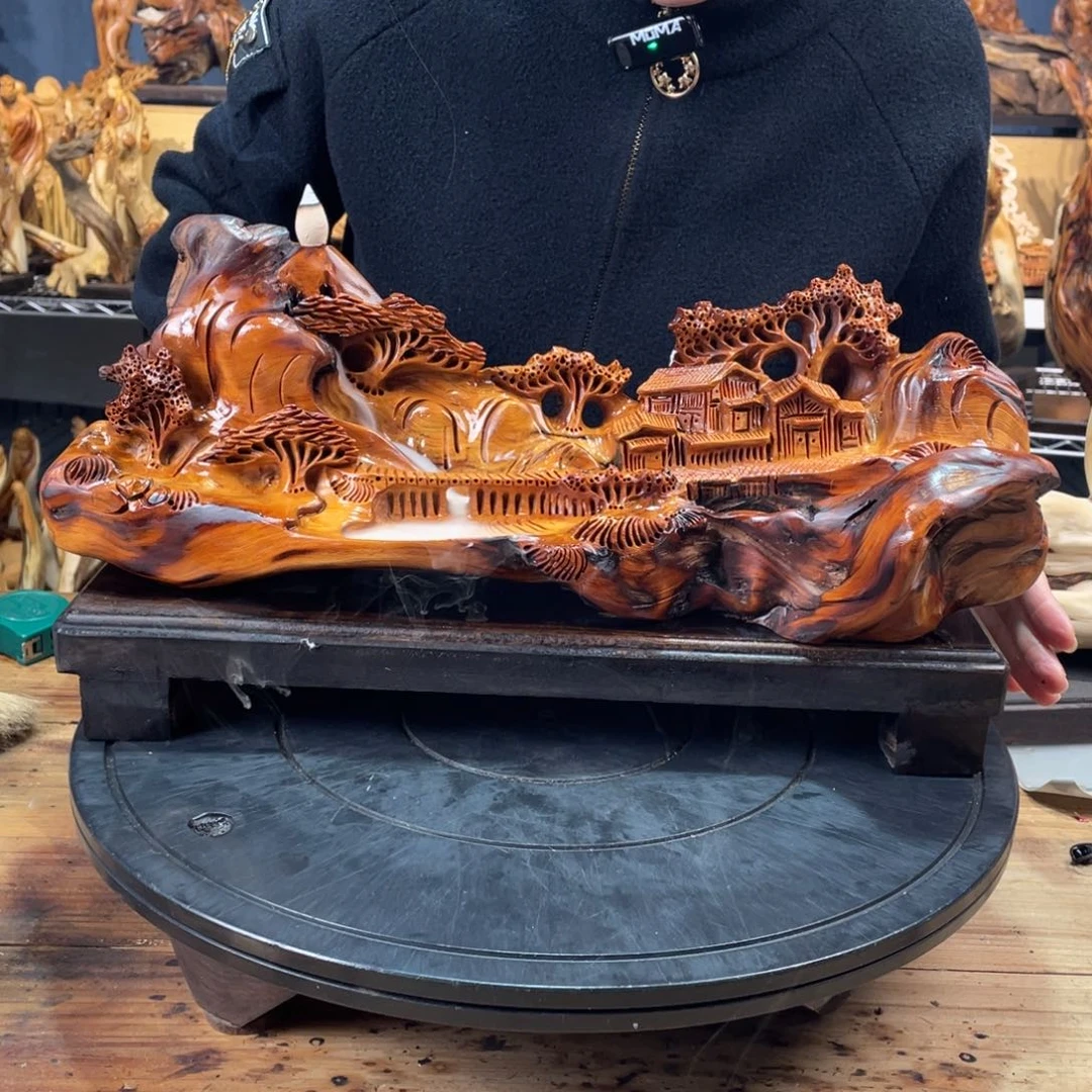 柏木（崖柏）山水倒流香送两盒香