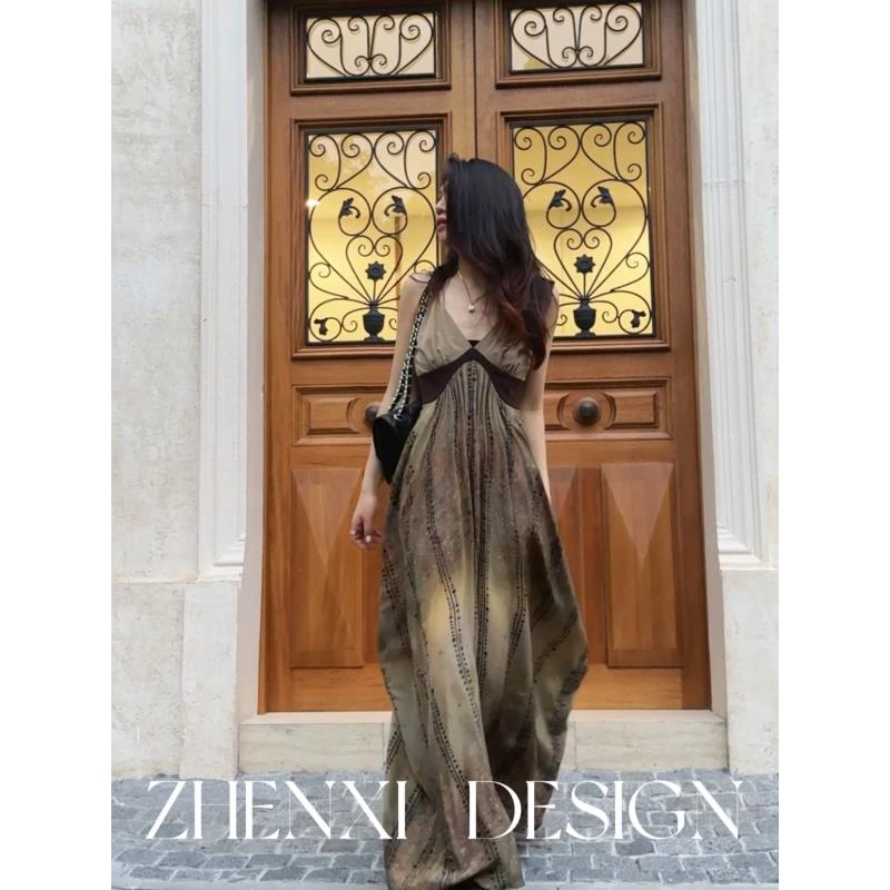 针西【维纳斯】新款夏季高个子穿搭女神氛围感裙子套装S70338