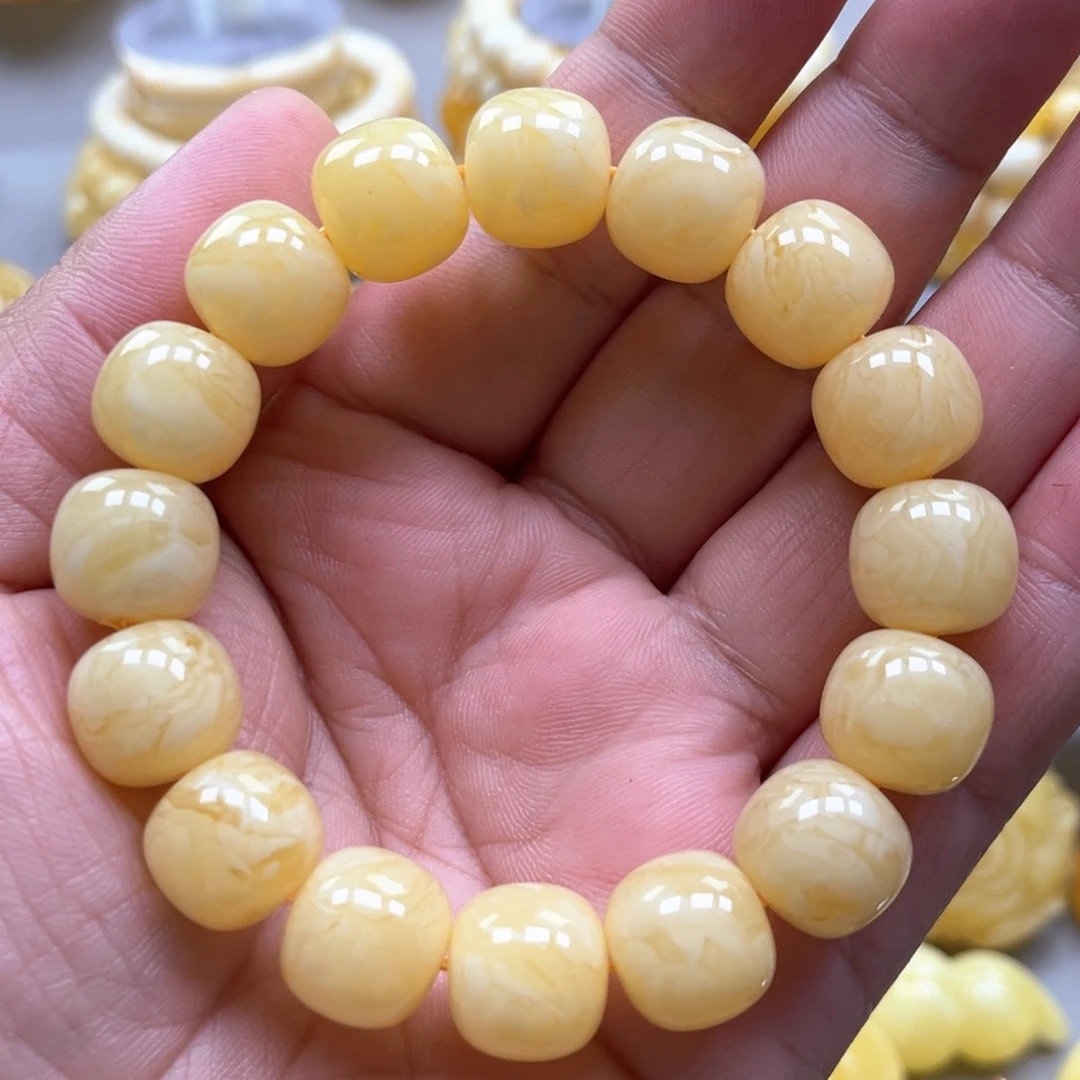 琥珀手链未镶嵌手串