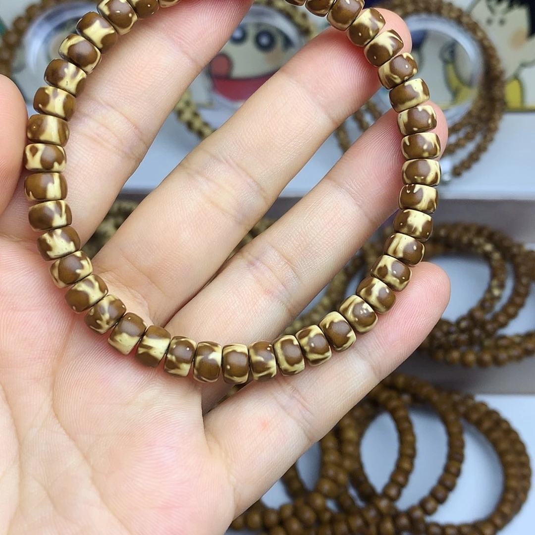 一***好紫金鼠手串紫金鼠纯肉单圈手串火焰纹7×4.6