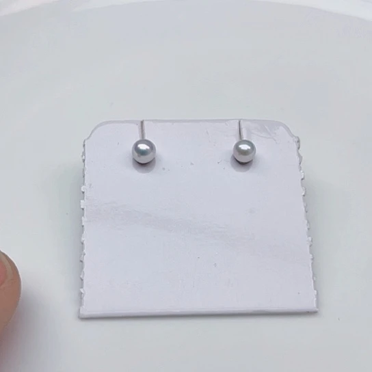 淡水珍珠耳饰银S925镶嵌