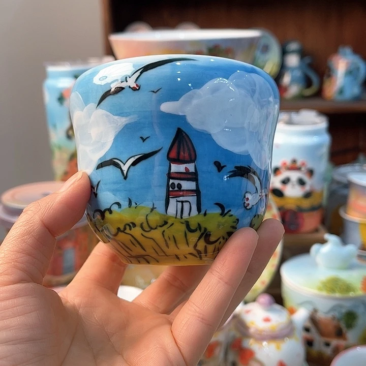 陶景德镇釉下手绘陶瓷