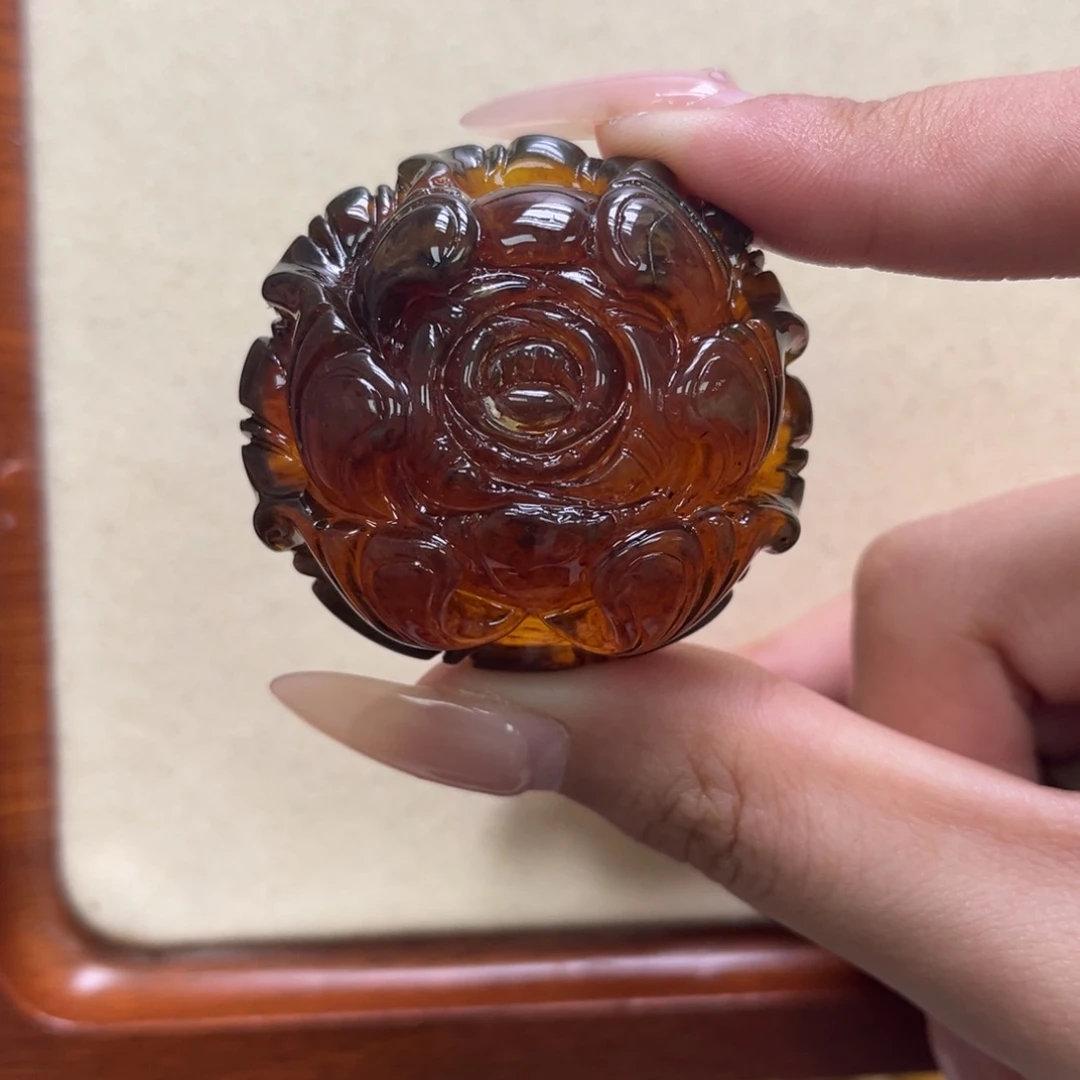 琥珀未镶嵌裸石天然琥珀琥珀之花