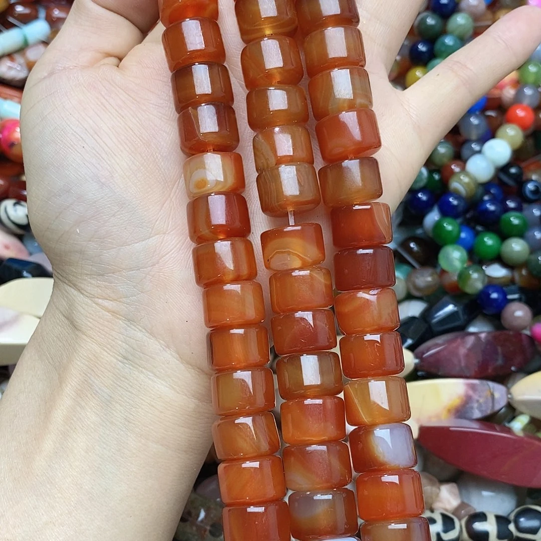 未镶嵌玛瑙/玉髓珠宝半成品玛瑙直切一条