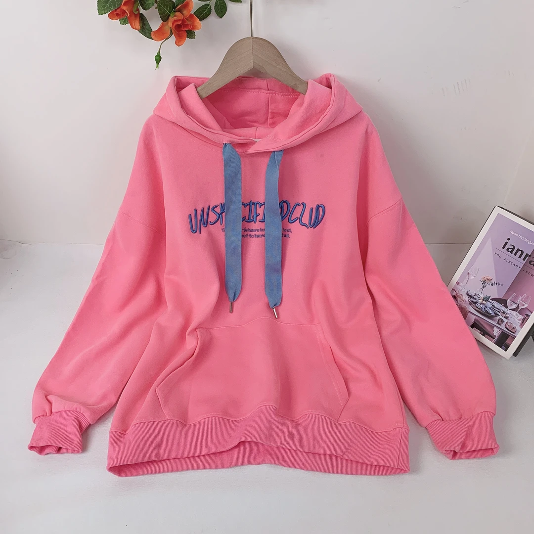 8268左尚尚秋季新款长袖春款时尚休闲连帽黄色印花带帽NNS