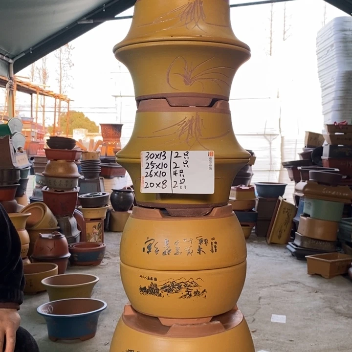 紫砂花盆紫砂紫砂