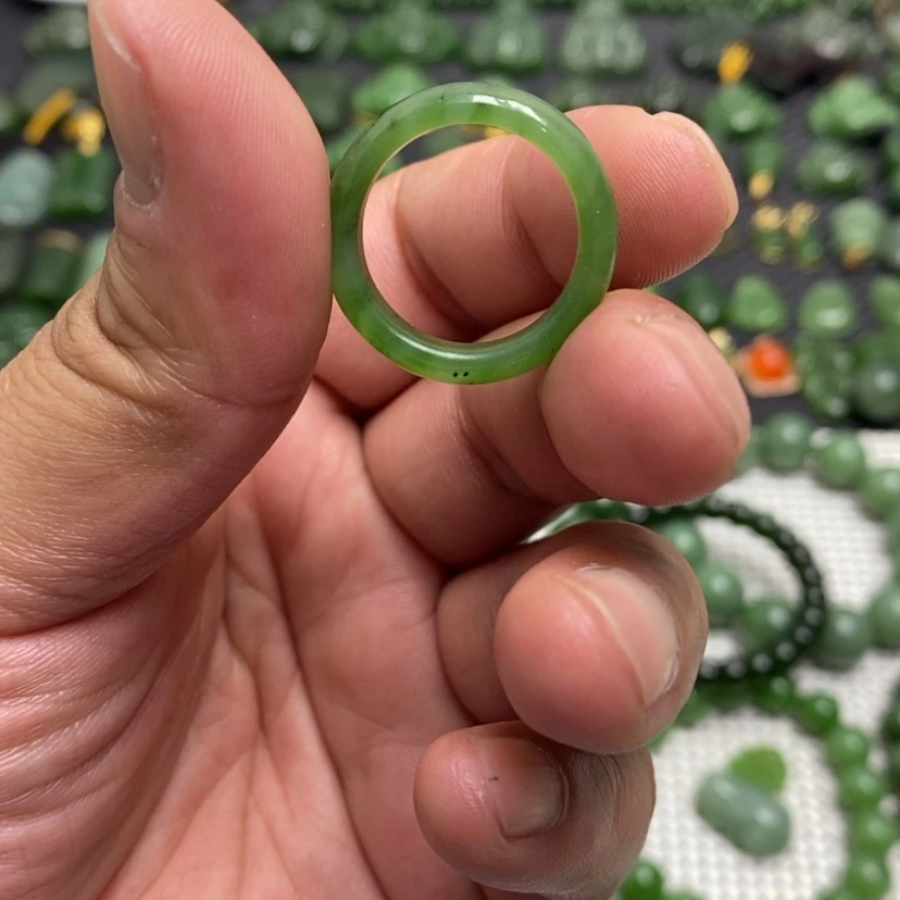 【闪购商品】和田玉（碧玉）戒指未镶嵌