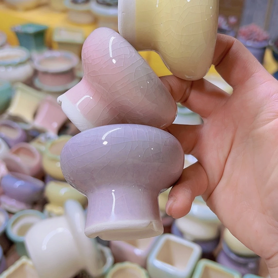 红陶陶瓷花盆当场满12包邮