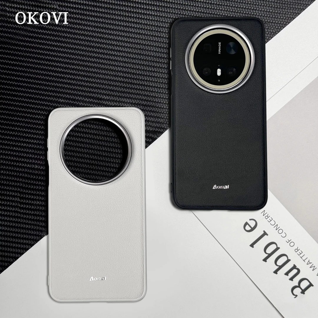 欧科维适用华为mate70pro手机壳80promax荔皮壳60pro防摔保护套RS