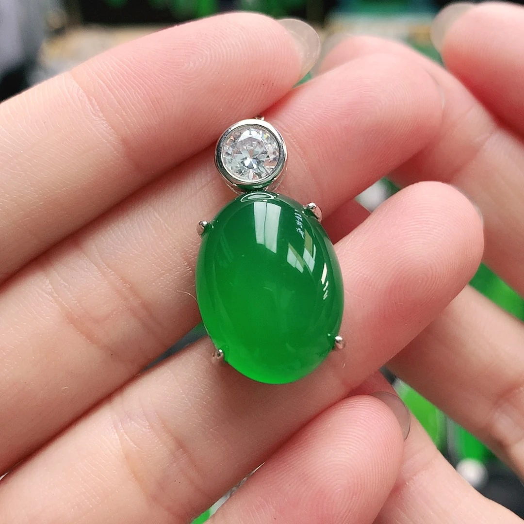 玛瑙/玉髓合金吊坠