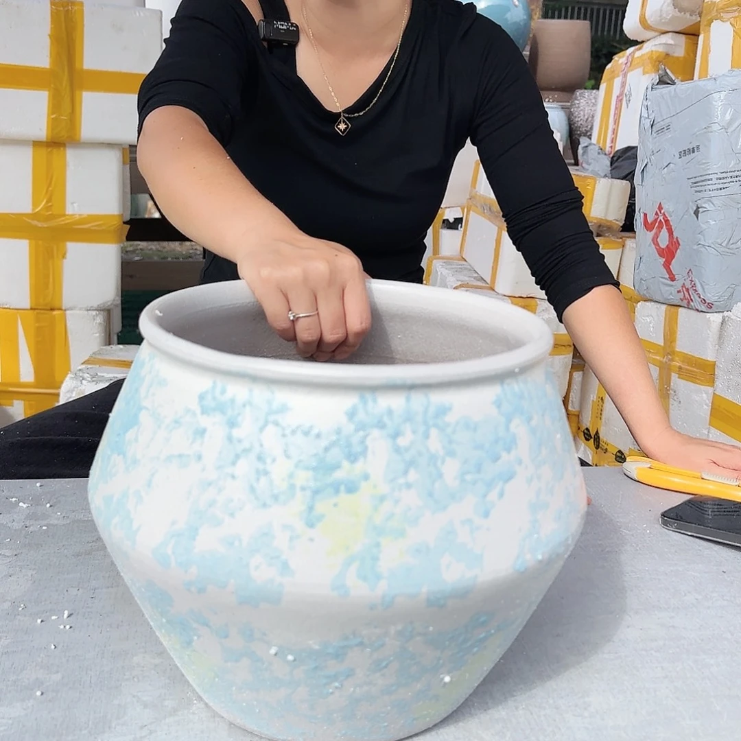 花盆紫砂王嫂花盆1017-528