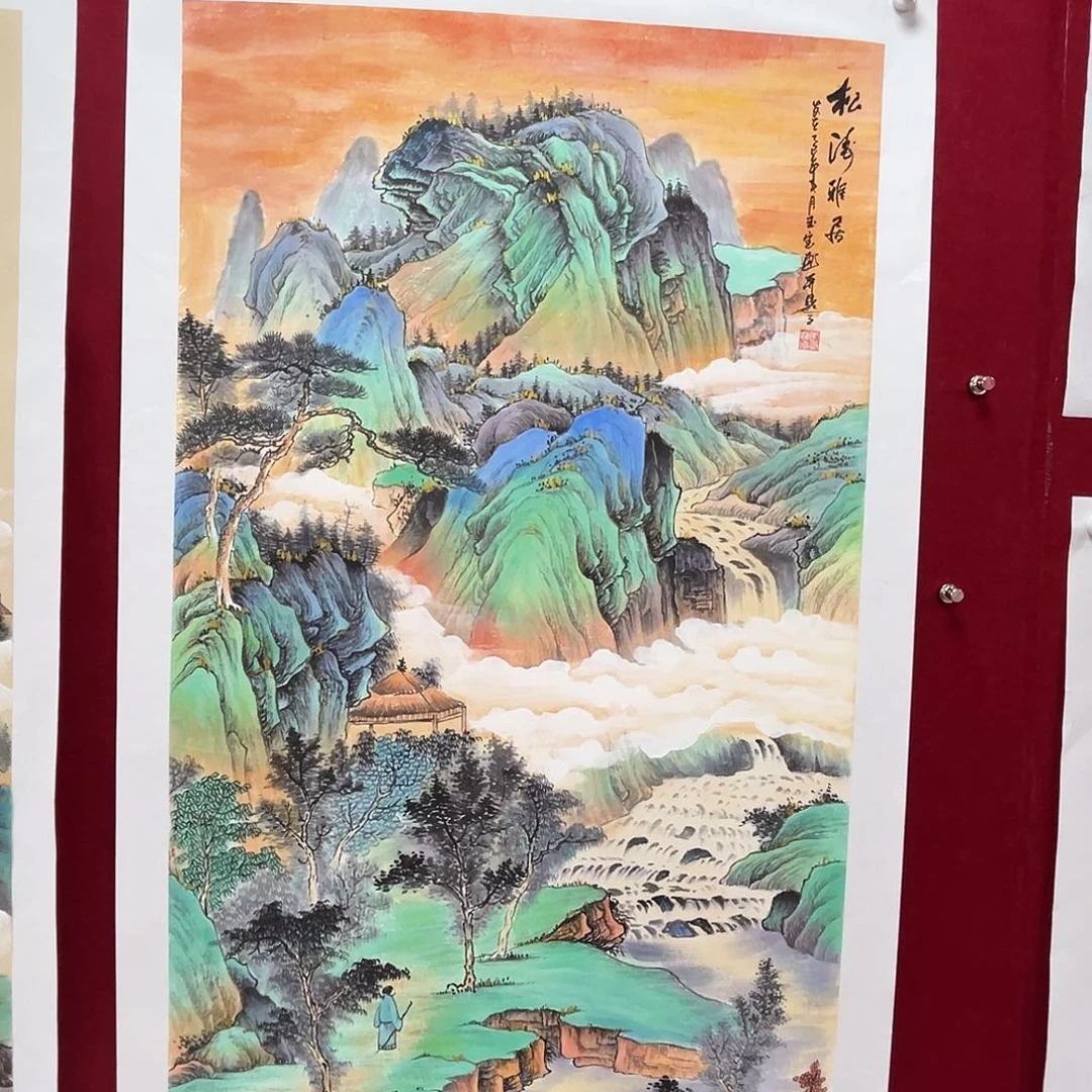 苏***2国画李玉宝老师四尺整冯