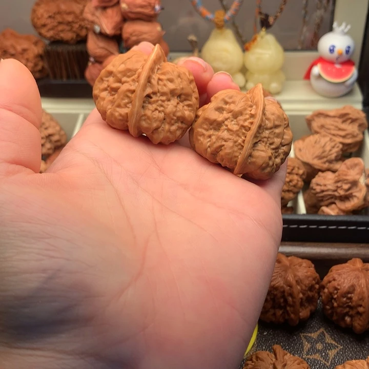 把件文玩核桃36尺寸全品三角开背蛙