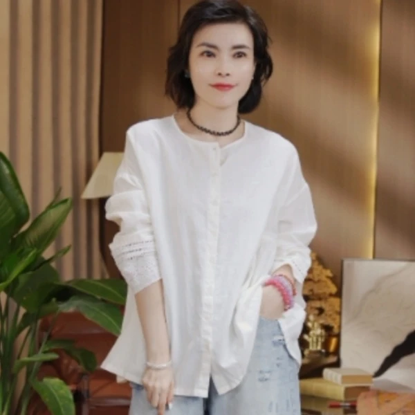 100亚麻娃娃衫S29YS736720