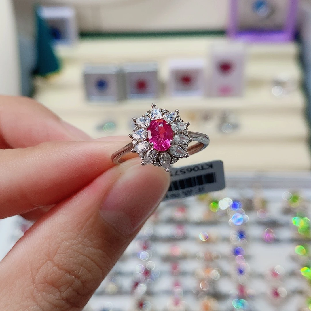 尖晶石银S925镶嵌戒指戒指