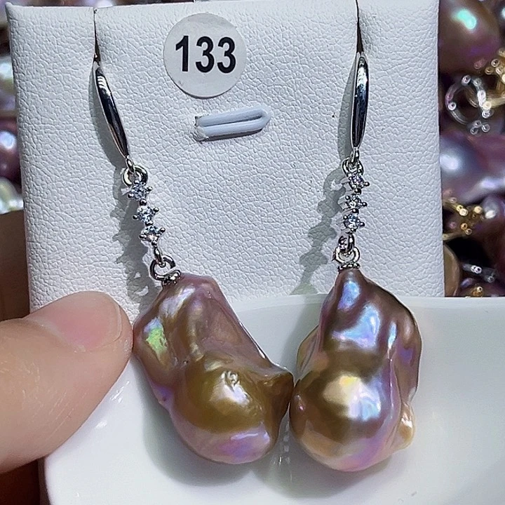 未镶嵌耳饰淡水珍珠