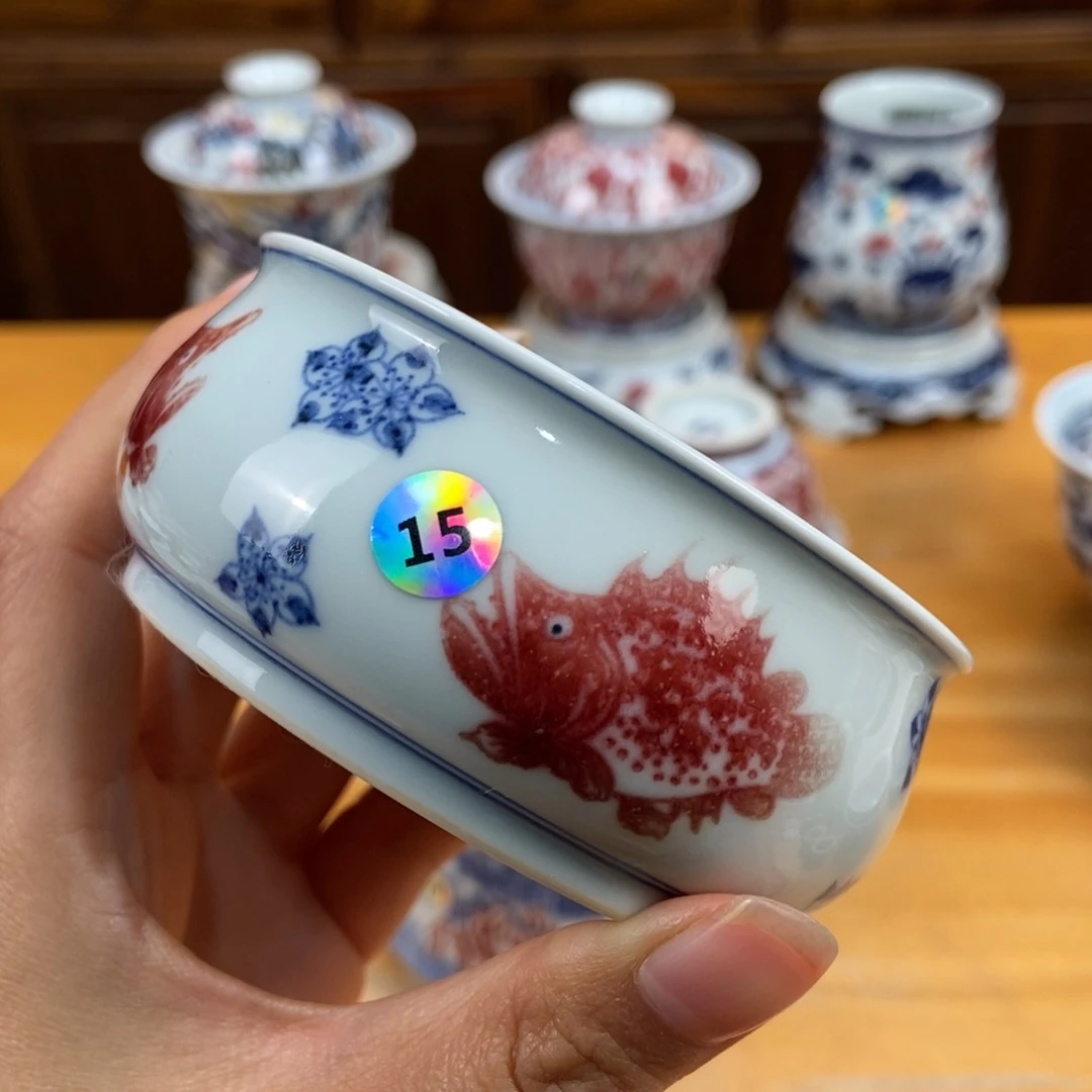 手绘现代茶具非古董