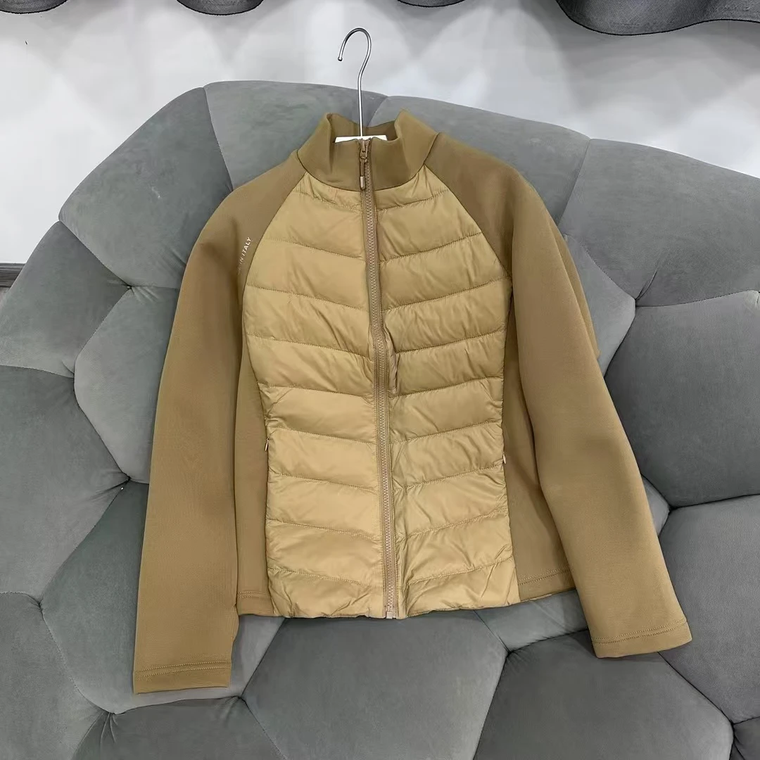 秋冬立领简约女款轻薄运动时尚户外休闲修身保暖鹅绒羽绒服88303