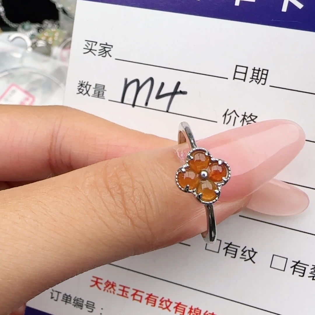 银S925镶嵌戒指翡翠