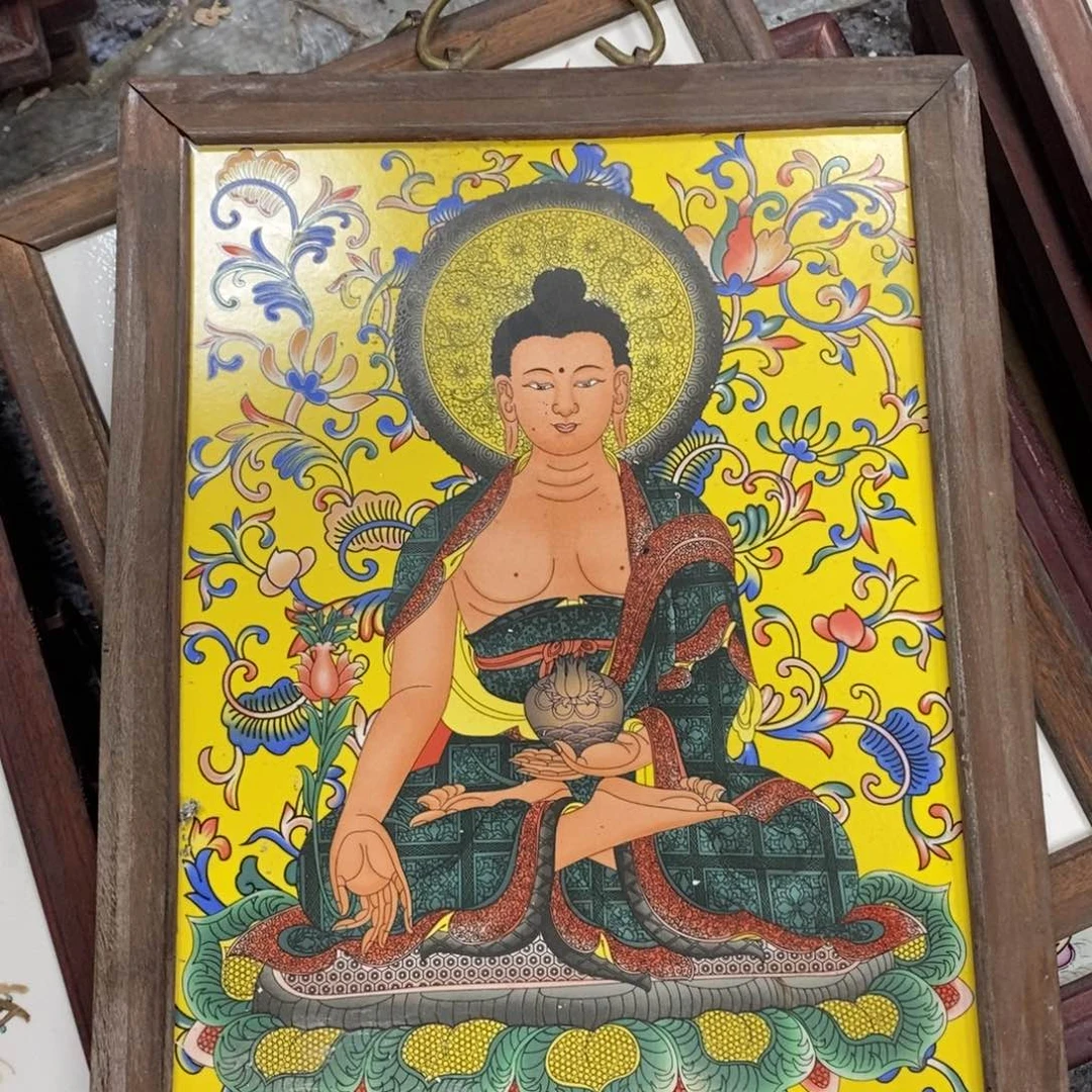 瓷片景德镇瓷板画柴窑烧制
