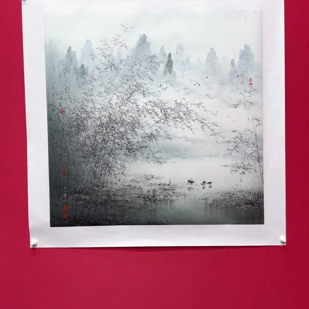 国画汤*鸭木春作品欣赏