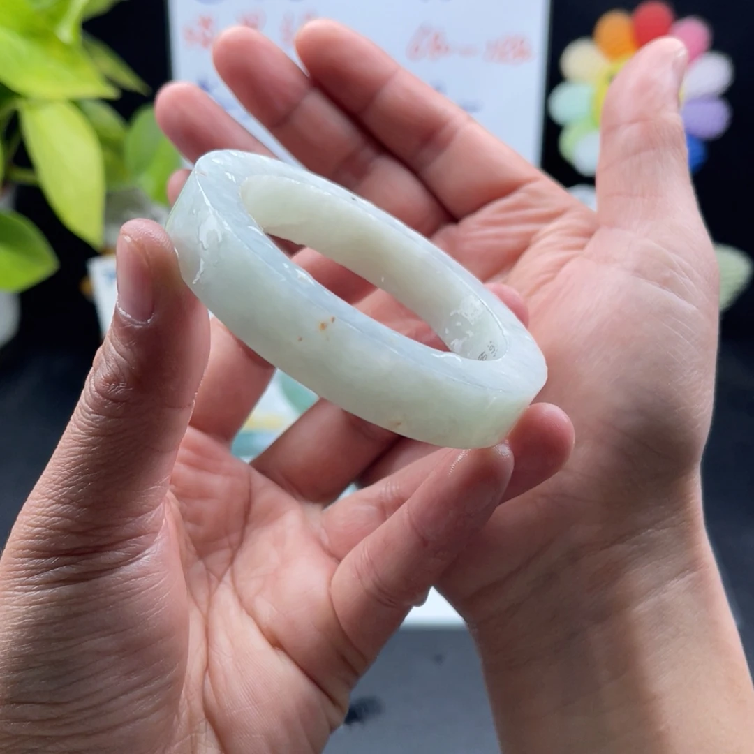 【闪购商品】定制翡翠56-58正圈未镶嵌手镯