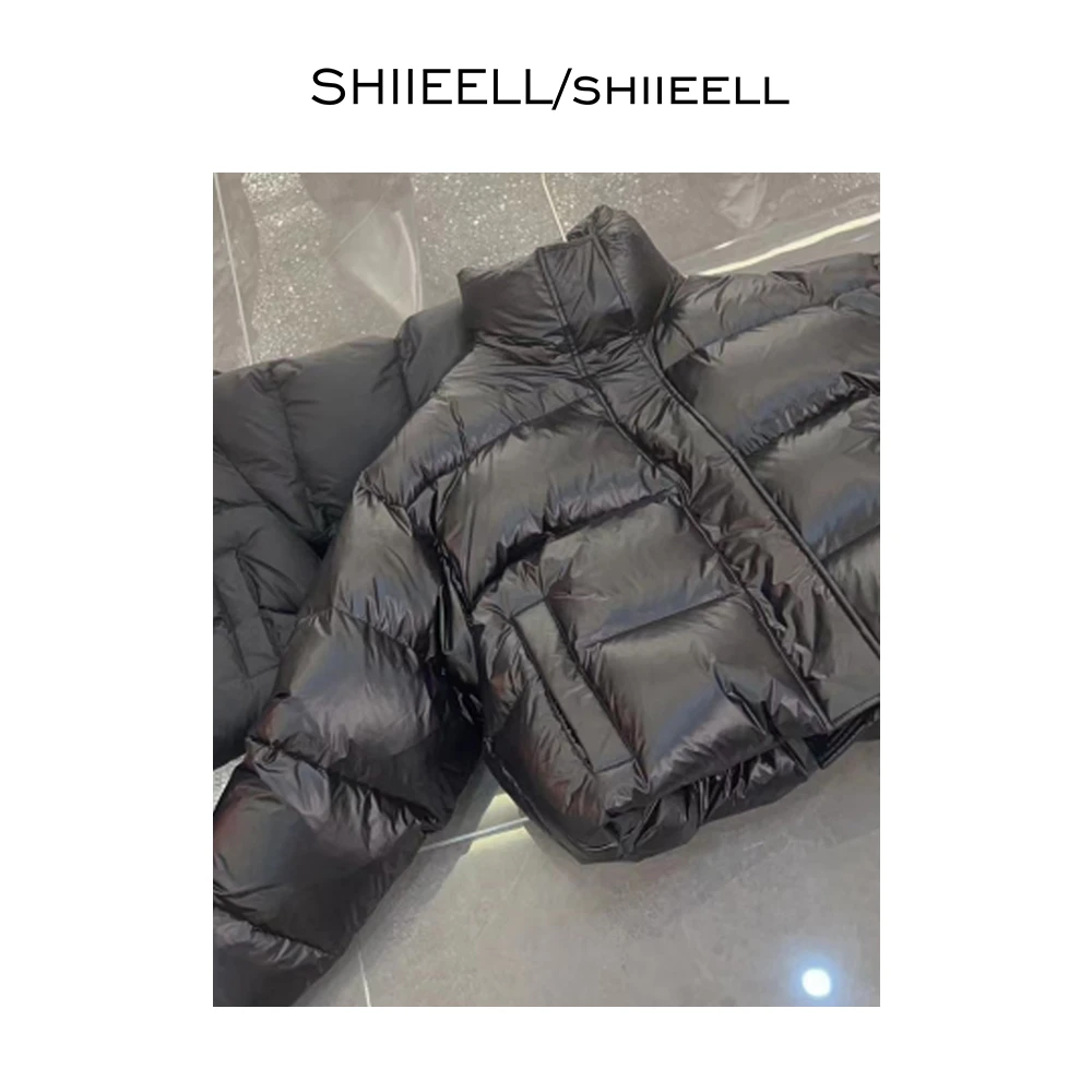 SHIIEELL立领纯色双拉链绒服ZY159