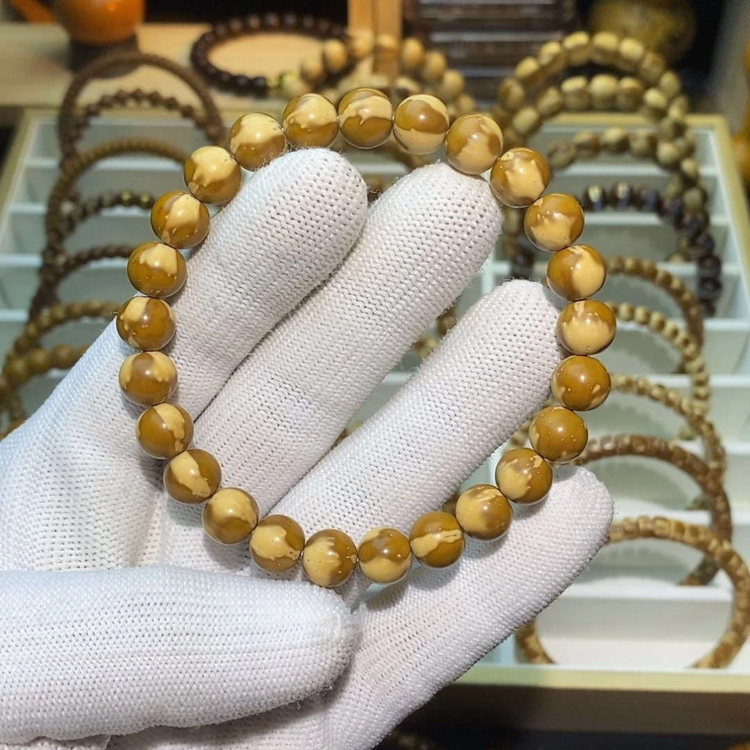 紫金鼠手串三花圆珠9.1  福利款