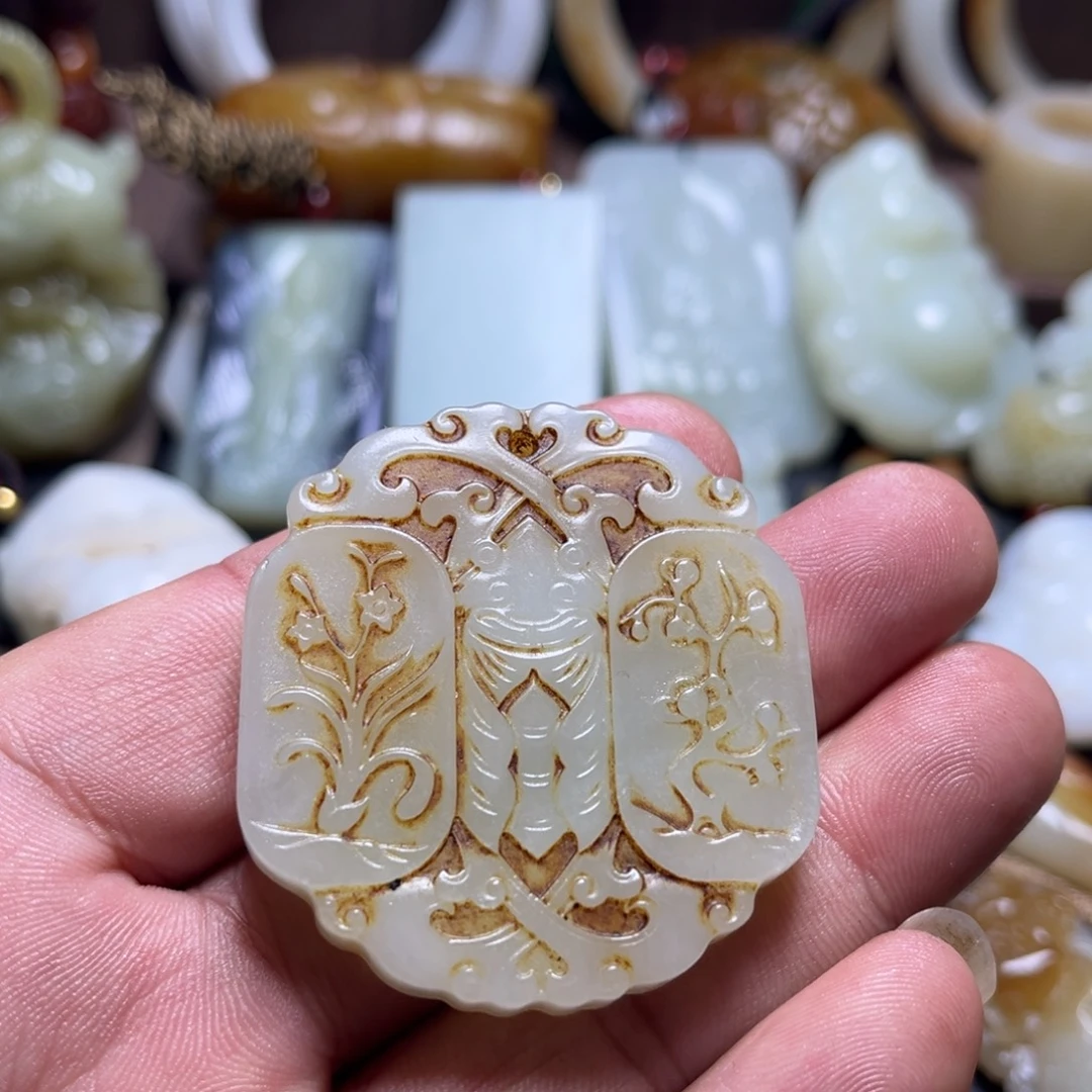 和田玉未镶嵌挂件