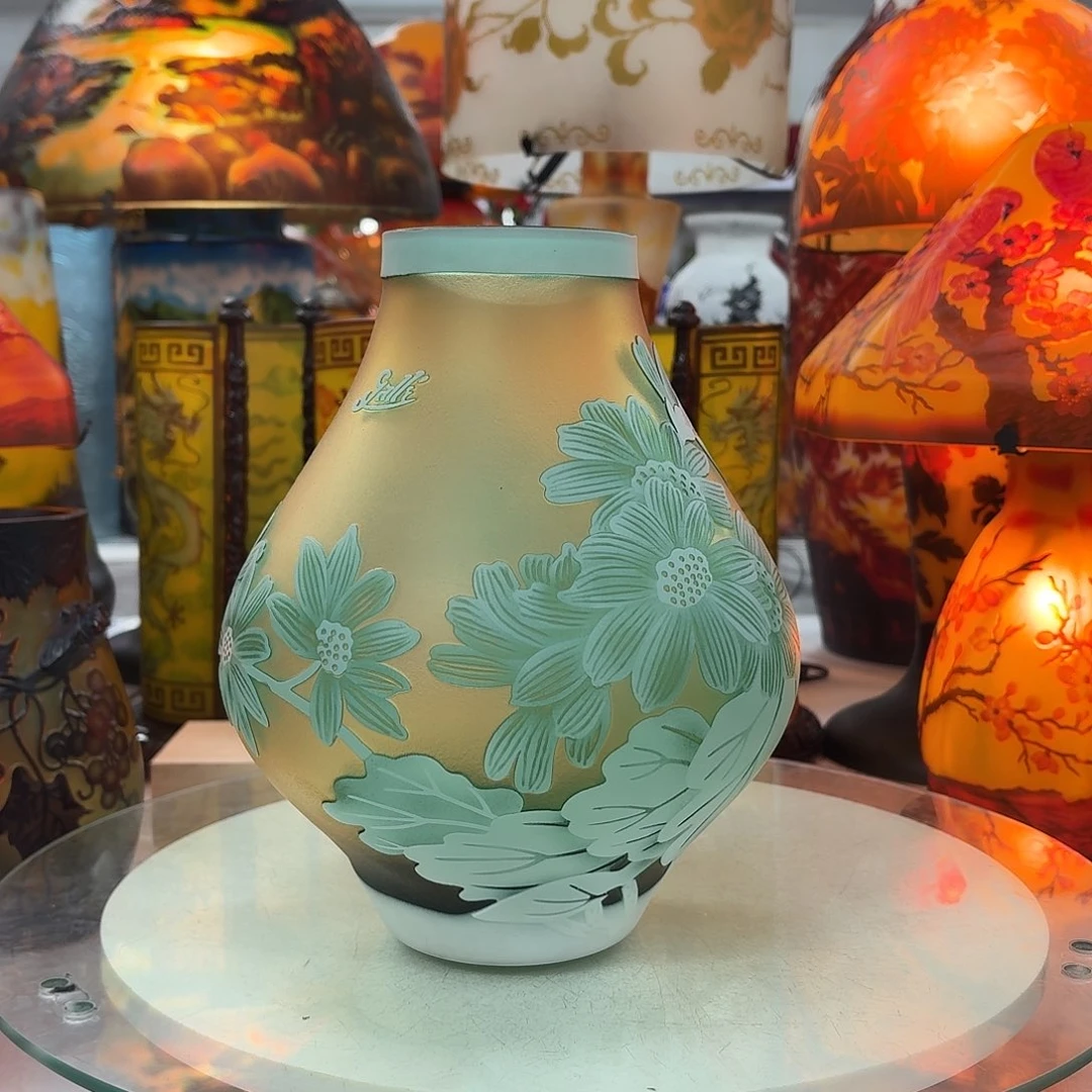 琉璃高25口7葛蕾花瓶