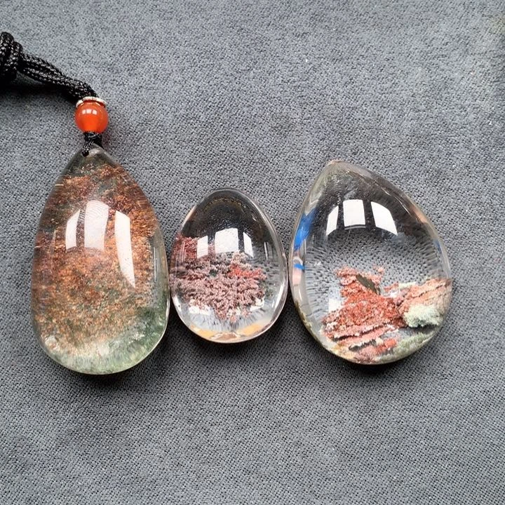 水晶颈饰未镶嵌自**间水晶